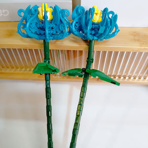 TWO BLUE CHRYSANTHEMUMS | 100 pieces