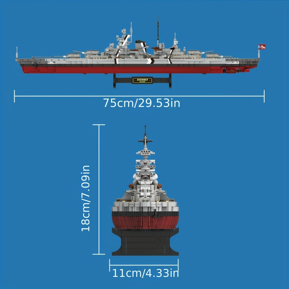 Saksa sõjalaev Bismarck | 2081 tükki