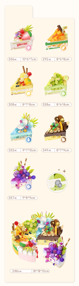 DELICIOUS CAKE IN MANY FLAVORS | 2312 pieces
