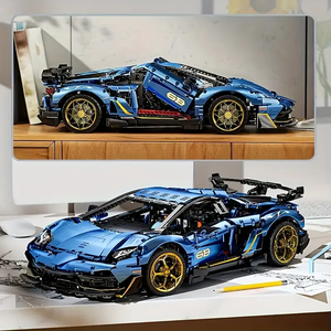 METALLIC BLUE SPORTS CAR | 3811 pieces