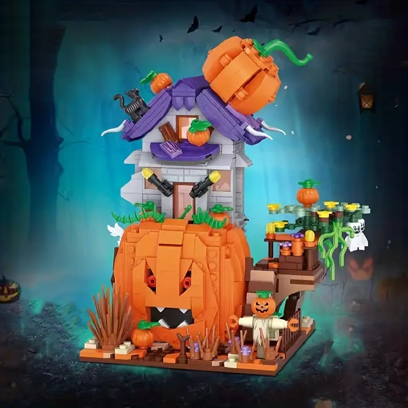 SCARY HOUSE WITH PUMPKINS | 762 pieces