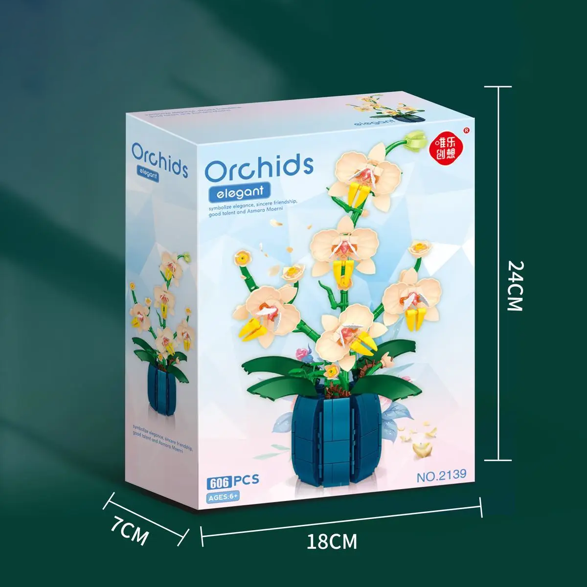 Apelsini orhidee potis | 606 tükki