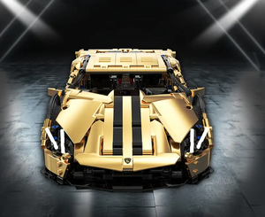 GOLDEN SPORTS CAR 1:14 | 1309 pieces
