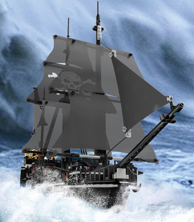 BLACK PEARL PIRATE SHIP | 1424 pieces