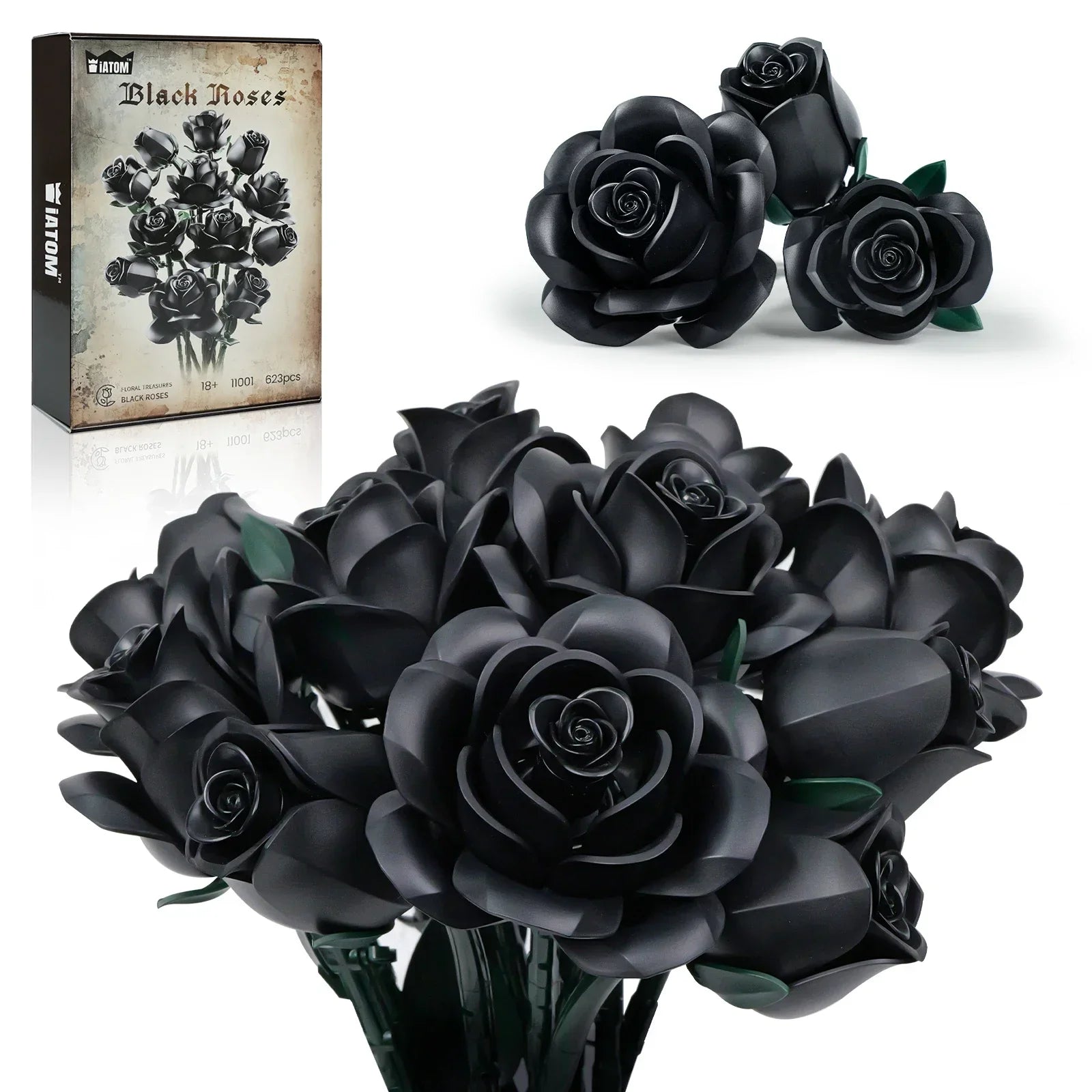 GOTHIC BLACK ROSES | 623 pieces