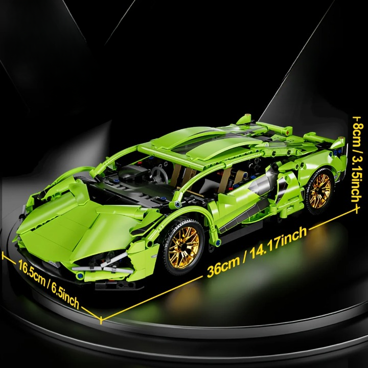 Roheline itaalia superauto 1:14 | 1200 tükki