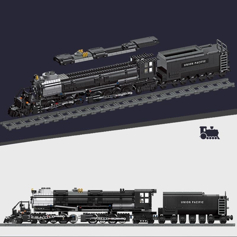 [ZDJ] [DO DODANIA] STEAM BIG LOCOMOTIVE TRAIN ON RAILWAY MODEL BUILDING BLOCKS SET | 1608 pieces [ZDJ] [DO DODANIA] STEAM BIG LOCOMOTIVE TRAIN ON RAILWAY MODEL BUILDING BLOCKS SET | 1608 pieces 