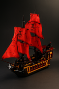 PIRATE SHIP WITH RED SAILS | 1436 pieces